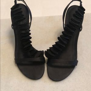 Black strappy Nina heels size 9